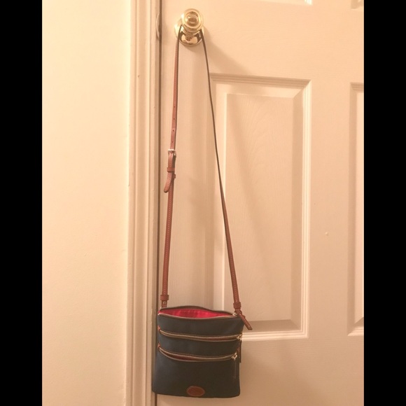 Dooney & Bourke North South Triple Zip in Navy - Picture 2 of 7